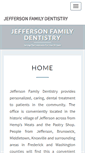 Mobile Screenshot of jeffersonfamilydentistry.com